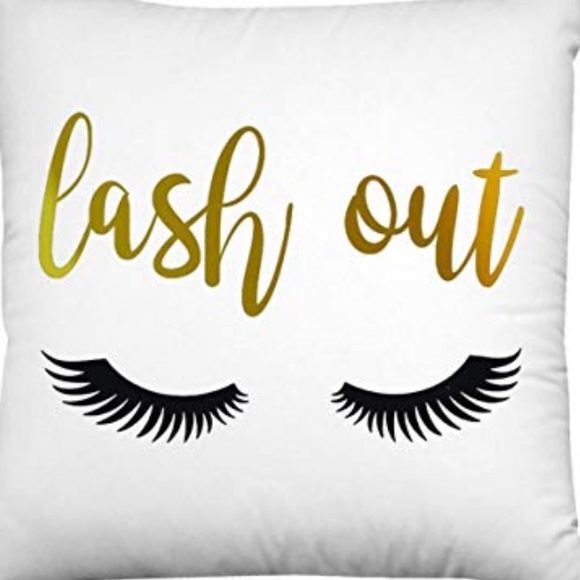 NEW Lash Out White Pillow Cover - Picture 2 of 6